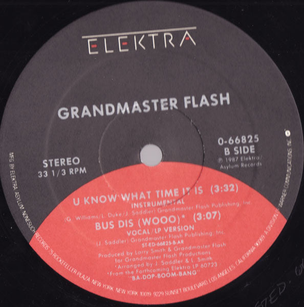 Grandmaster Flash : U Know What Time It Is (12")