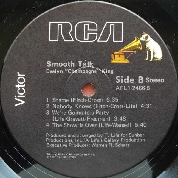Evelyn "Champagne" King* : Smooth Talk (LP, Album, RE)
