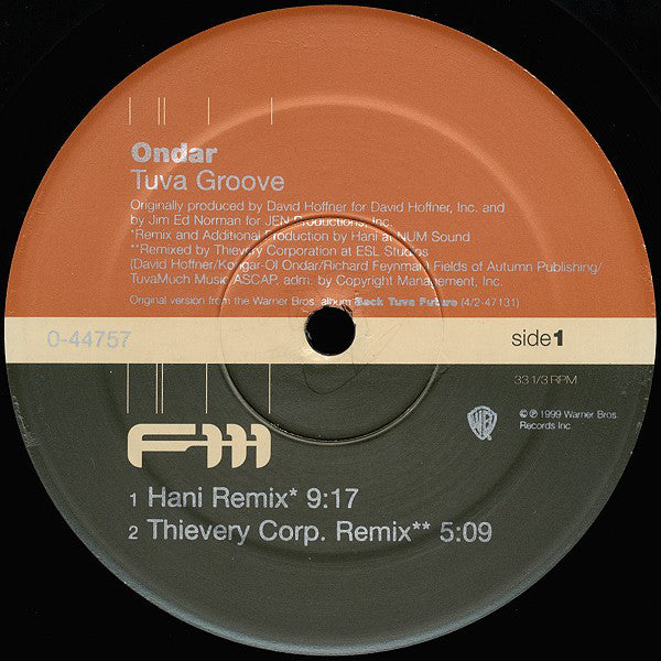 Ondar* : Tuva Groove (12")