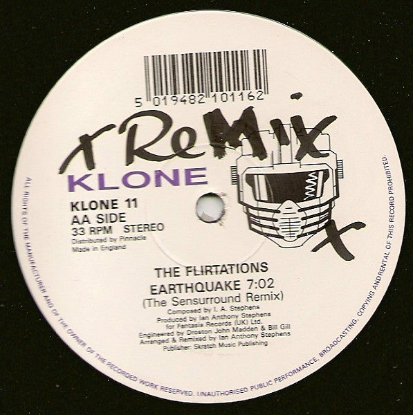The Flirtations : Earthquake (12")
