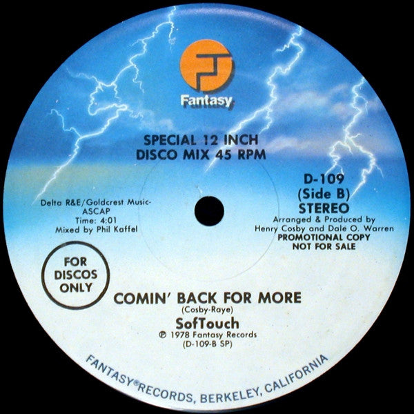 SofTouch : Be My Fortune Teller (12", Promo)