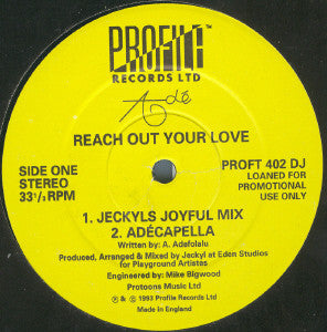 Adé : Reach Out Your Love (12", Promo)