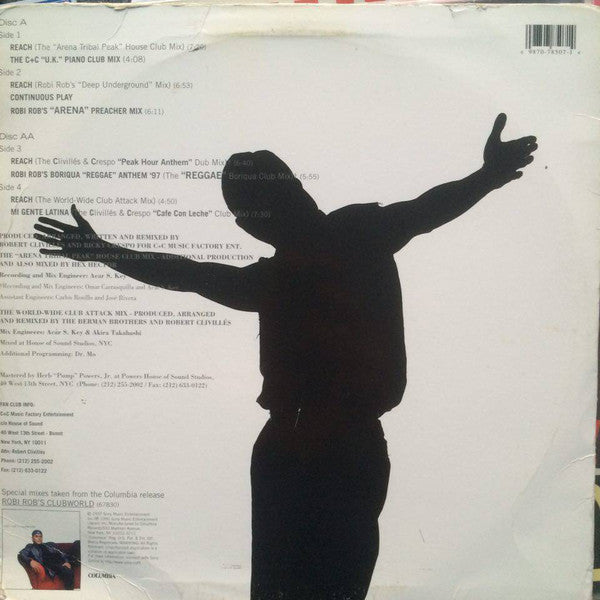 Robi Rob's Clubworld Featuring Deborah Cooper : Reach / Mi Gente Latina (2x12")