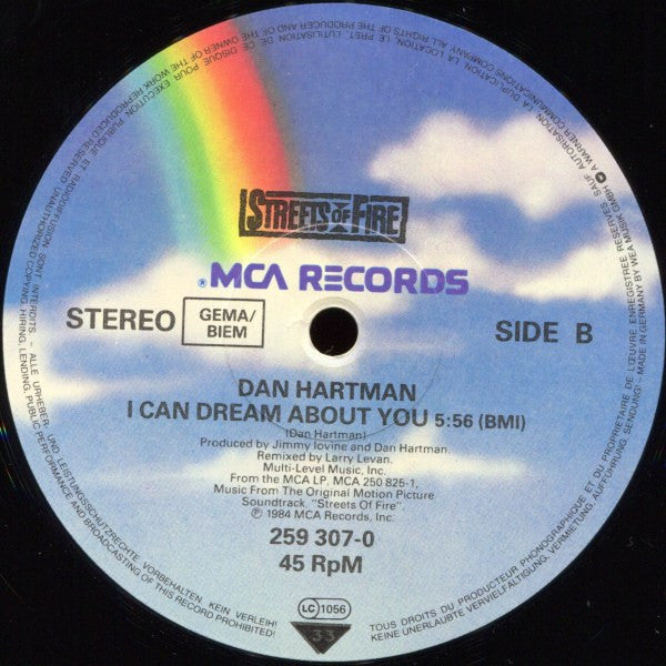 Dan Hartman : I Can Dream About You (12")