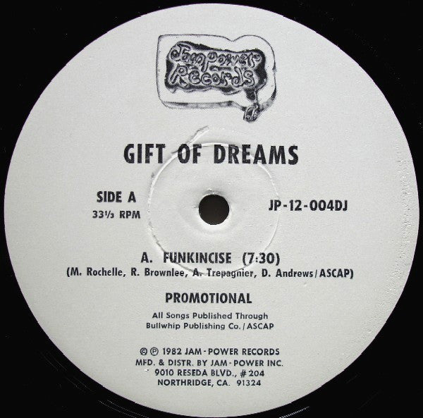 Gift Of Dreams : Funkincise (12", Promo)