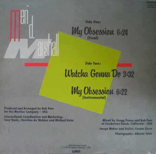 Meri D. Marshall : My Obsession (12")