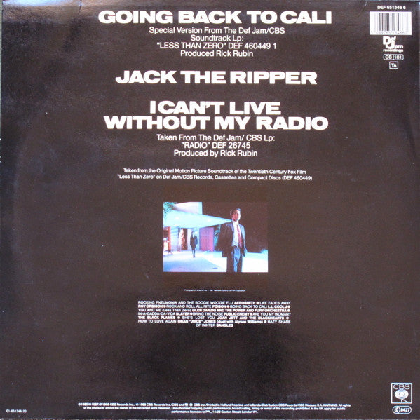 LL Cool J : Going Back To Cali (12", Maxi)