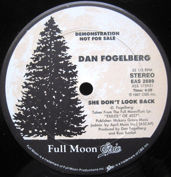 Dan Fogelberg : She Don't Look Back (12", Single, Promo)