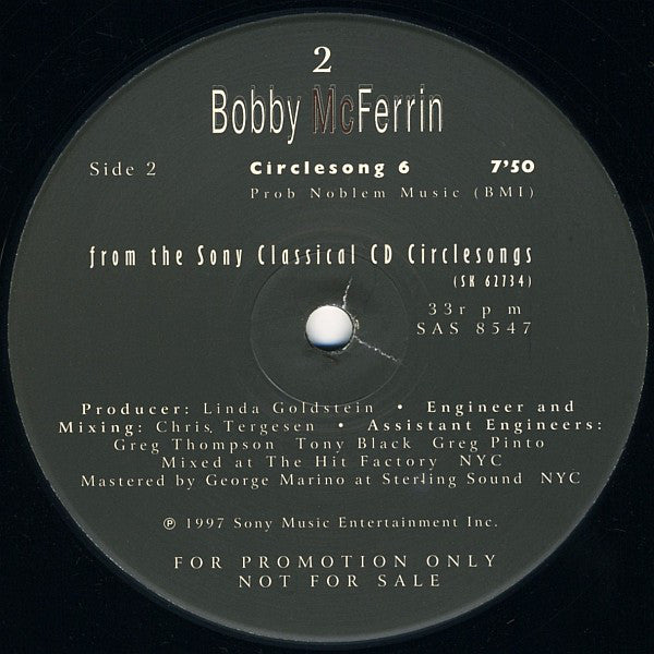 Bobby McFerrin : Circlesong 5 / Circlesong 6 (12", Promo)
