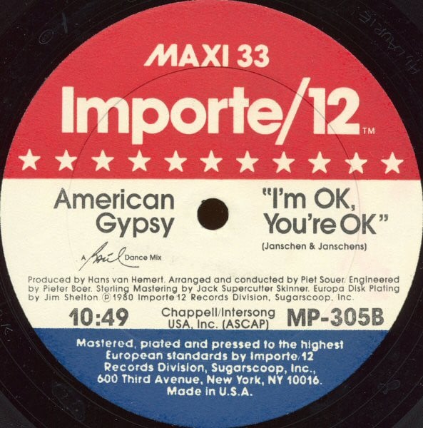 American Gypsy : I'm OK, You're OK (12", Maxi)