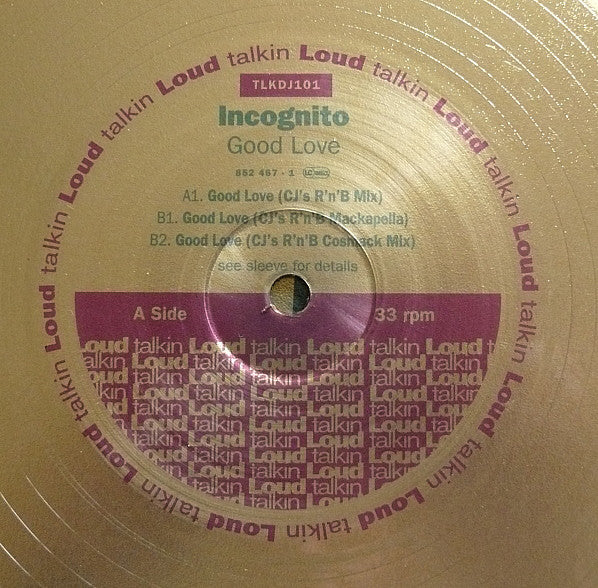 Incognito : Good Love (2x12", Ltd, Gol)