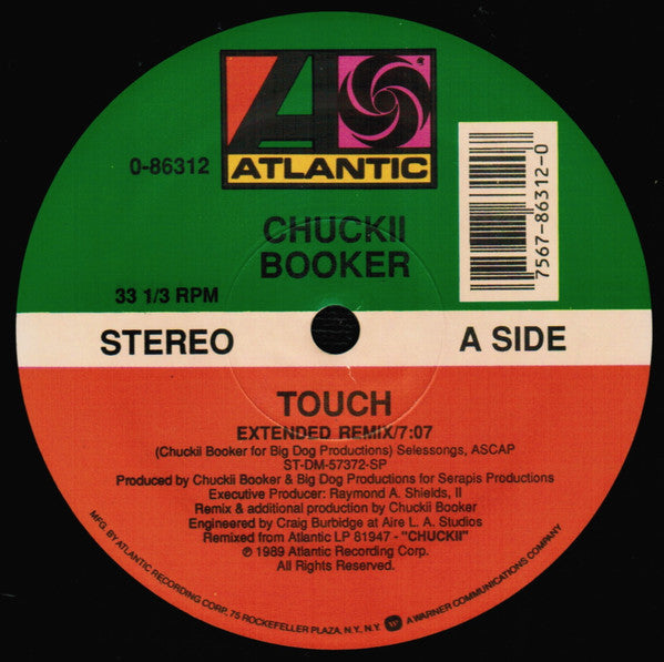 Chuckii Booker : Touch (12", Single, SRC)