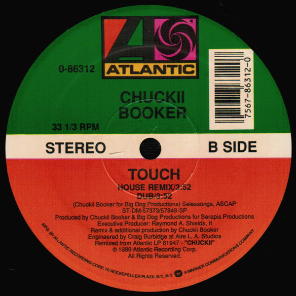 Chuckii Booker : Touch (12", Single, SRC)