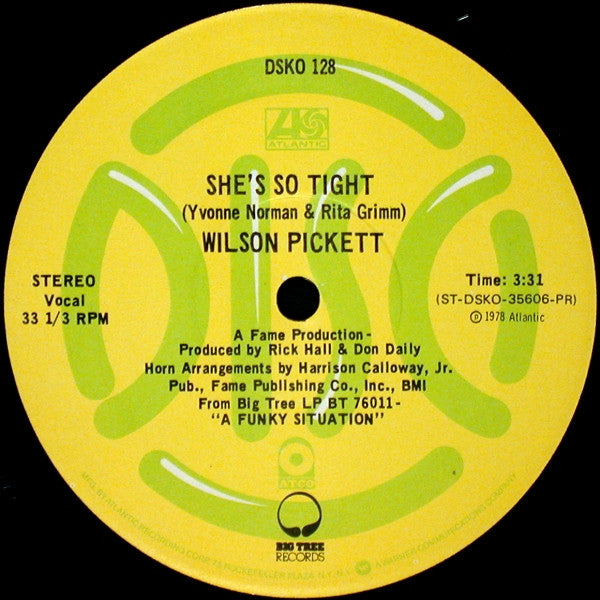 Wilson Pickett : Funky Situation / She's So Tight (12", Promo)