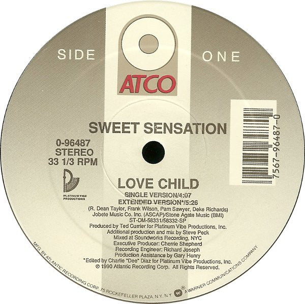 Sweet Sensation : Love Child (12")