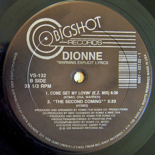 Dionne : Come Get My Lovin' (Remix) (12")