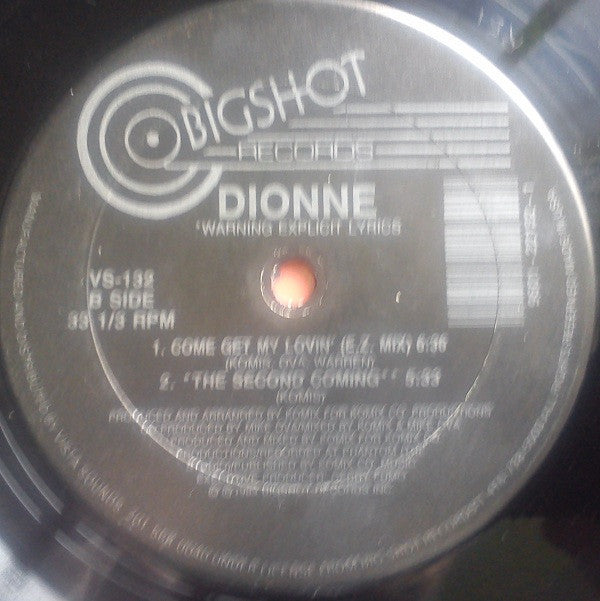 Dionne : Come Get My Lovin' (Remix) (12")