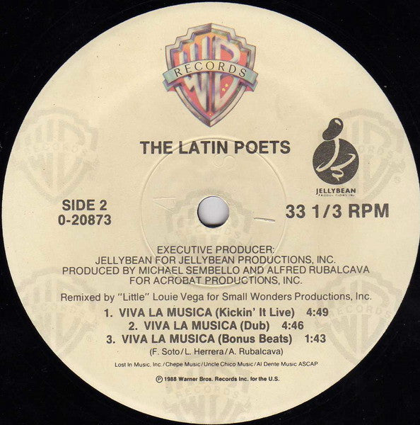 The Latin Poets : Viva La Musica (12")