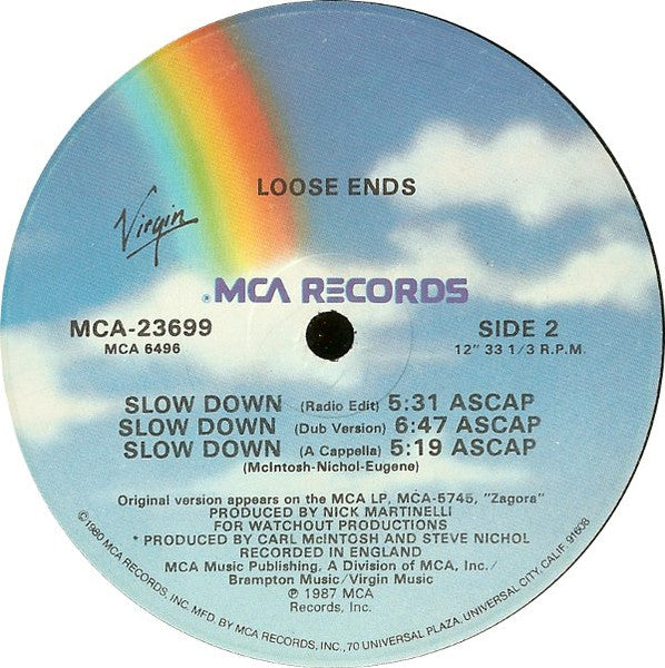 Loose Ends : Slow Down (The 12 Inch Version) (12")