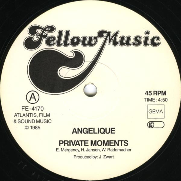 Angelique (The Cat) : Private Moments (12", Maxi)