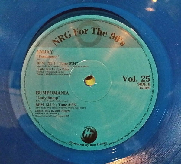 Various : NRG For The 90's Volume 25 (12", Blu)