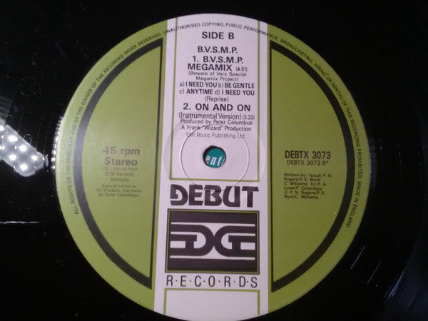 B.V.S.M.P. : On And On (Can We Go On) (12", Single)