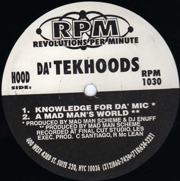Da' Tekhoods : Real Niggaz (12", Maxi)