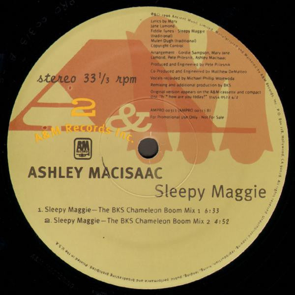 Ashley MacIsaac with Mary Jane Lamond : Sleepy Maggie (12", Promo)