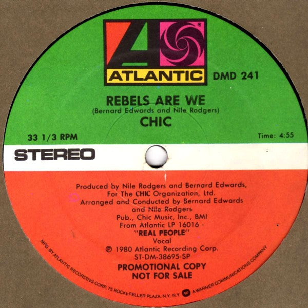Chic : Rebels Are We (12", Promo)