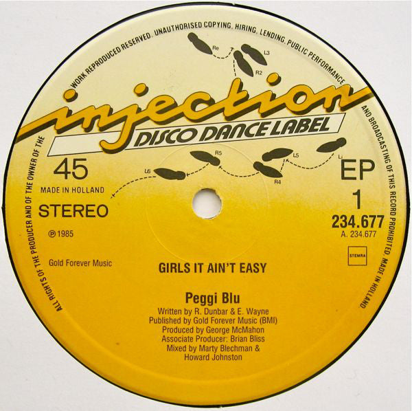 Peggi Blu : Girls It Ain't Easy (12", EP, Maxi)