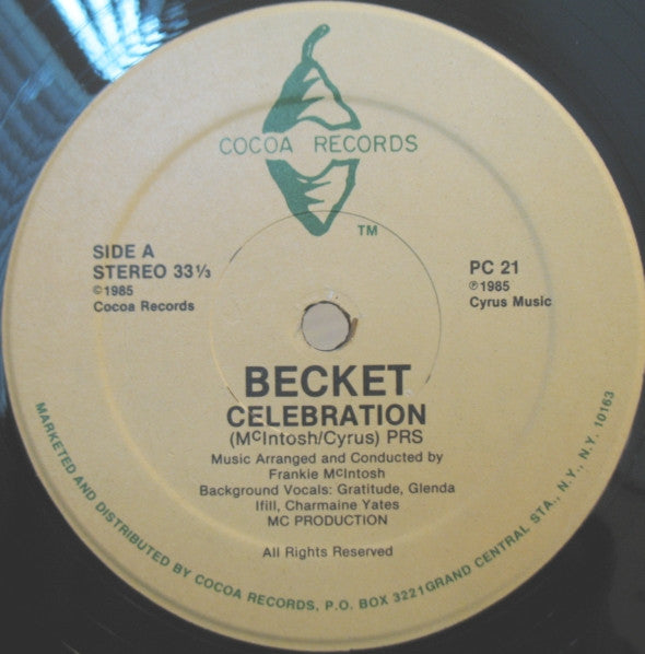 Alston "Beckett" Cyrus : Celebration (12")