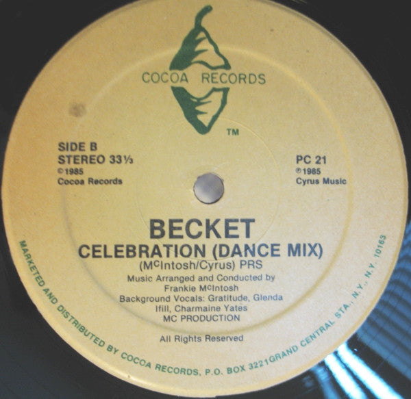 Alston "Beckett" Cyrus : Celebration (12")