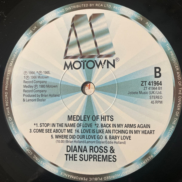Diana Ross & The Supremes* : Stop! In The Name Of Love (12")