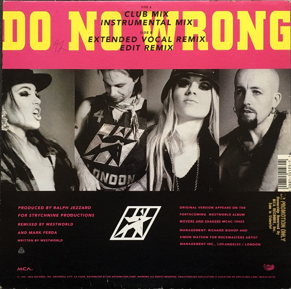 Westworld (2) : Do No Wrong (12")