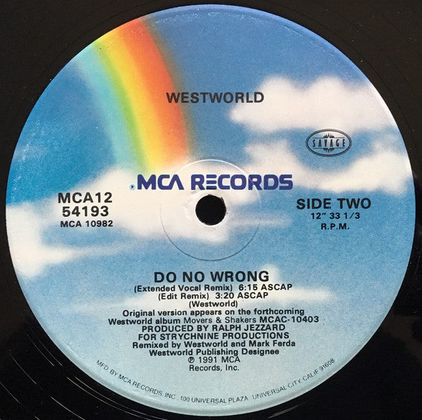 Westworld (2) : Do No Wrong (12")