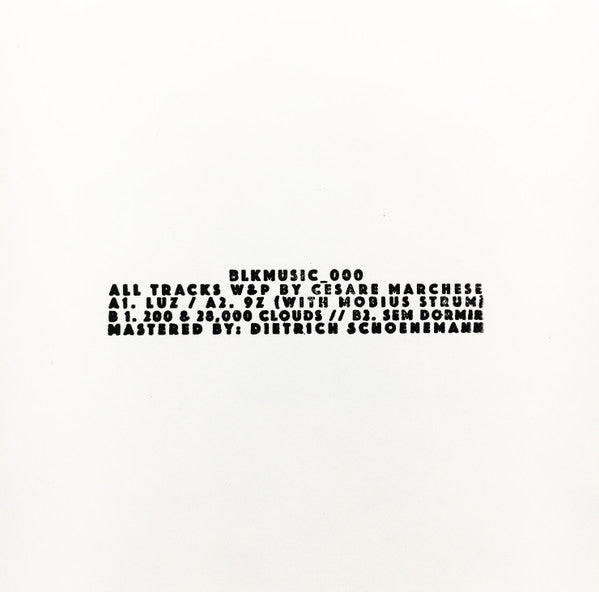 Cesare vs. Disorder : Two Hundred And Twenty-Eight Thousand Clouds (12", EP)