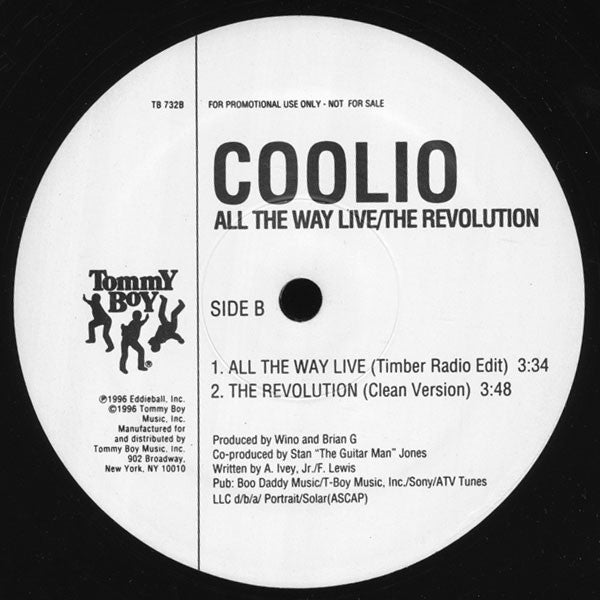 Coolio : All The Way Live (12", Promo)