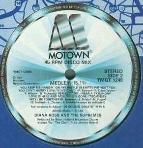 Diana Ross / The Supremes : Tenderness / Medley (12", Single)