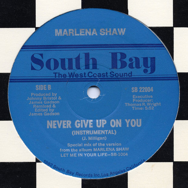 Marlena Shaw : Never Give Up On You (12")