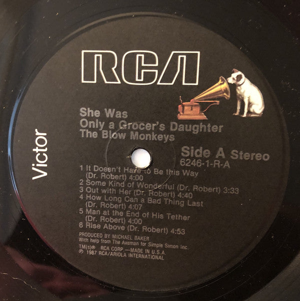The Blow Monkeys : She Was Only A Grocer's Daughter (LP, Album)