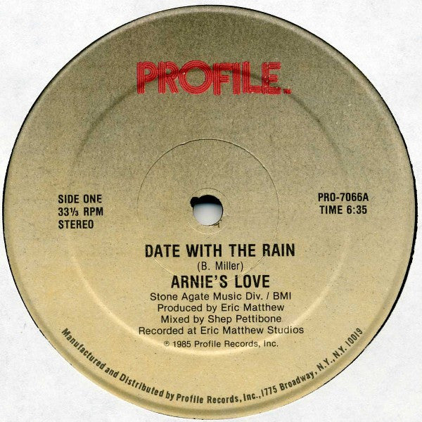 Arnie's Love : Date With The Rain (12")