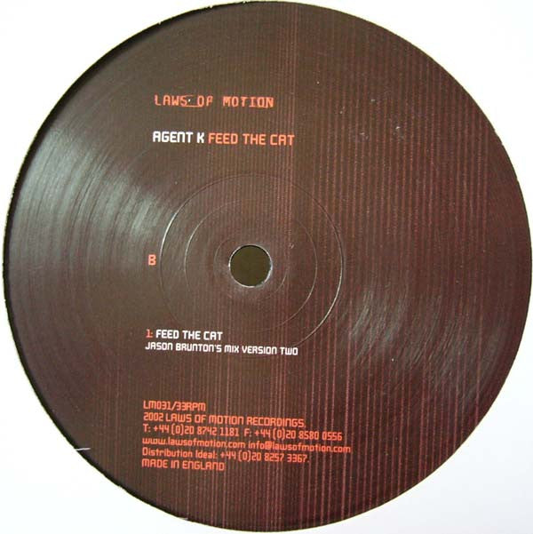 Agent K : Feed The Cat (12")