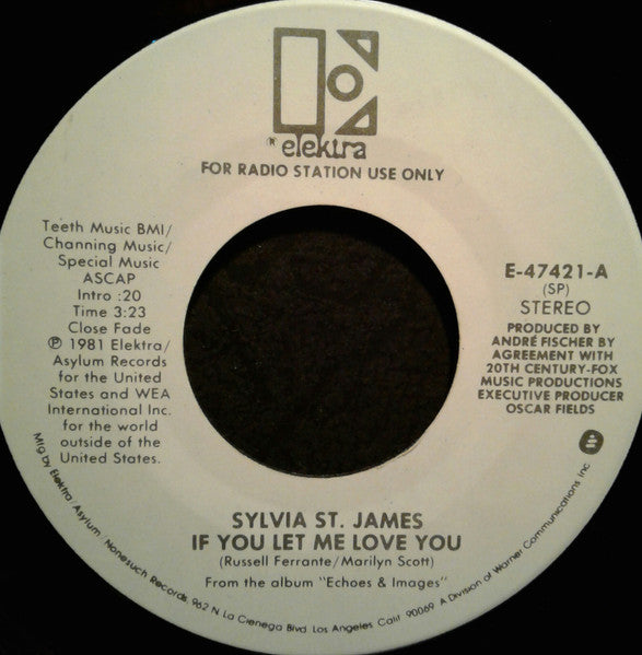 Sylvia St. James : If You Let Me Love You (7", Promo)