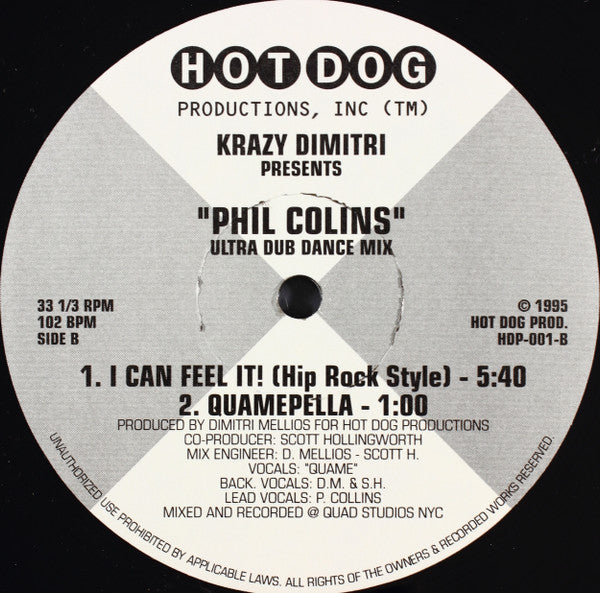 Krazy Dimitri : The Ultimate "Phil Colins" Remix (12")