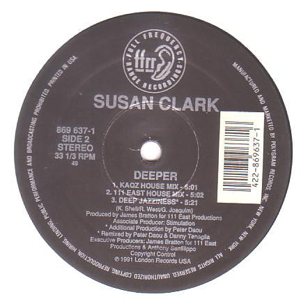 Susan Clark : Deeper (12")
