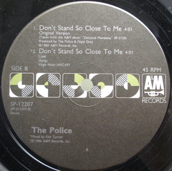 The Police : Don't Stand So Close To Me '86 (12")