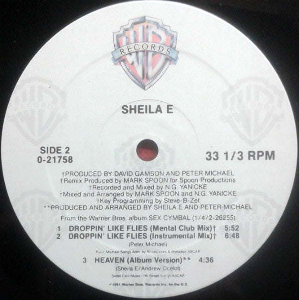 Sheila E. : Droppin' Like Flies (12", Maxi)