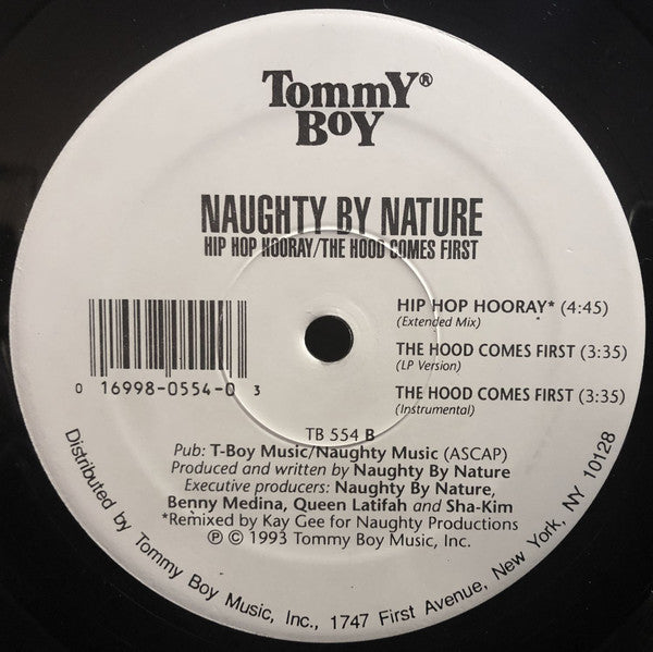 Naughty By Nature : Hip Hop Hooray / The Hood Comes First (12", RE)