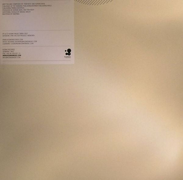 Tom Novy & Adrian Bahil : Fluxkompensator (12")