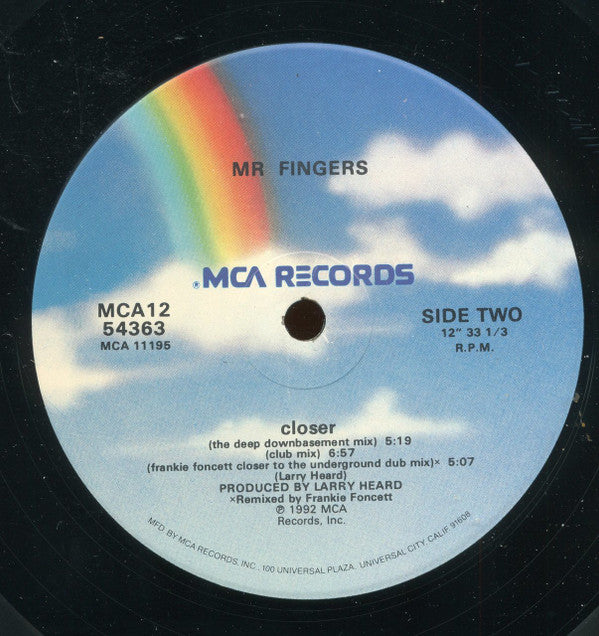 Mr Fingers* : Closer (12")